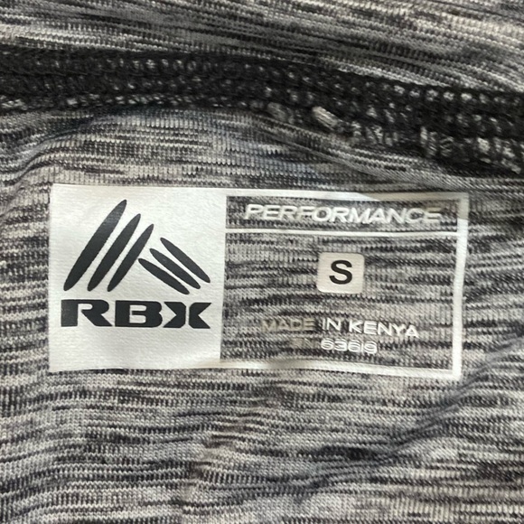 RBX performance athletic hoodie gray heathered Overstitching thumb hole small - Picture 13 of 14